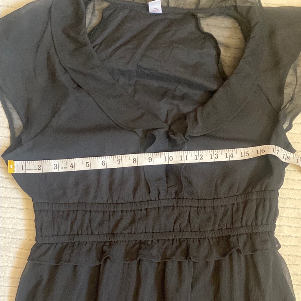 OLD NAVY Elegant Black Ruffle Dress - Picture 9 of 10